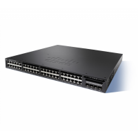 WS-C3650-48PQ-E Cisco Catalyst PoE+ коммутатор 48 x GE RJ-45 (390W), 4xSFP+ или 4xSFP, IP Services