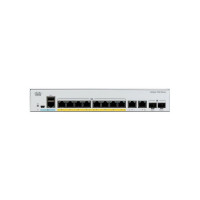 C1000-8P-E-2G-L Cisco Catalyst PoE+ коммутатор 8 x GE RJ-45 (67W), 2 x combo SFP